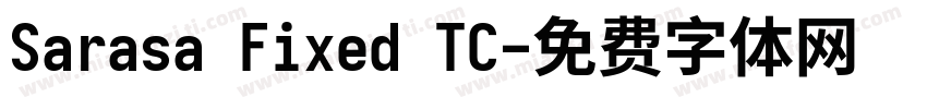 Sarasa Fixed TC字体转换